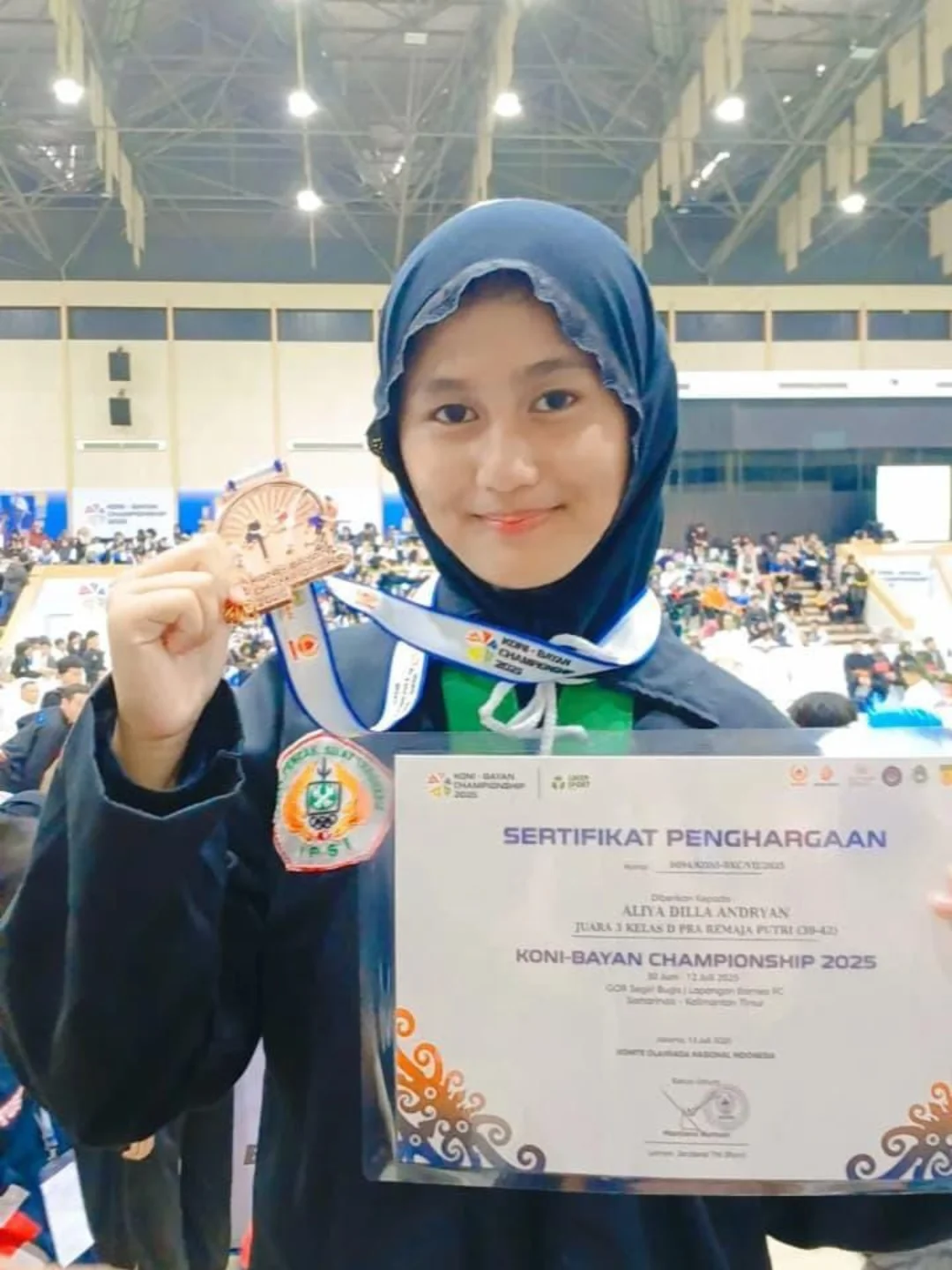 juara 3 kategori praremaja putri kelas D