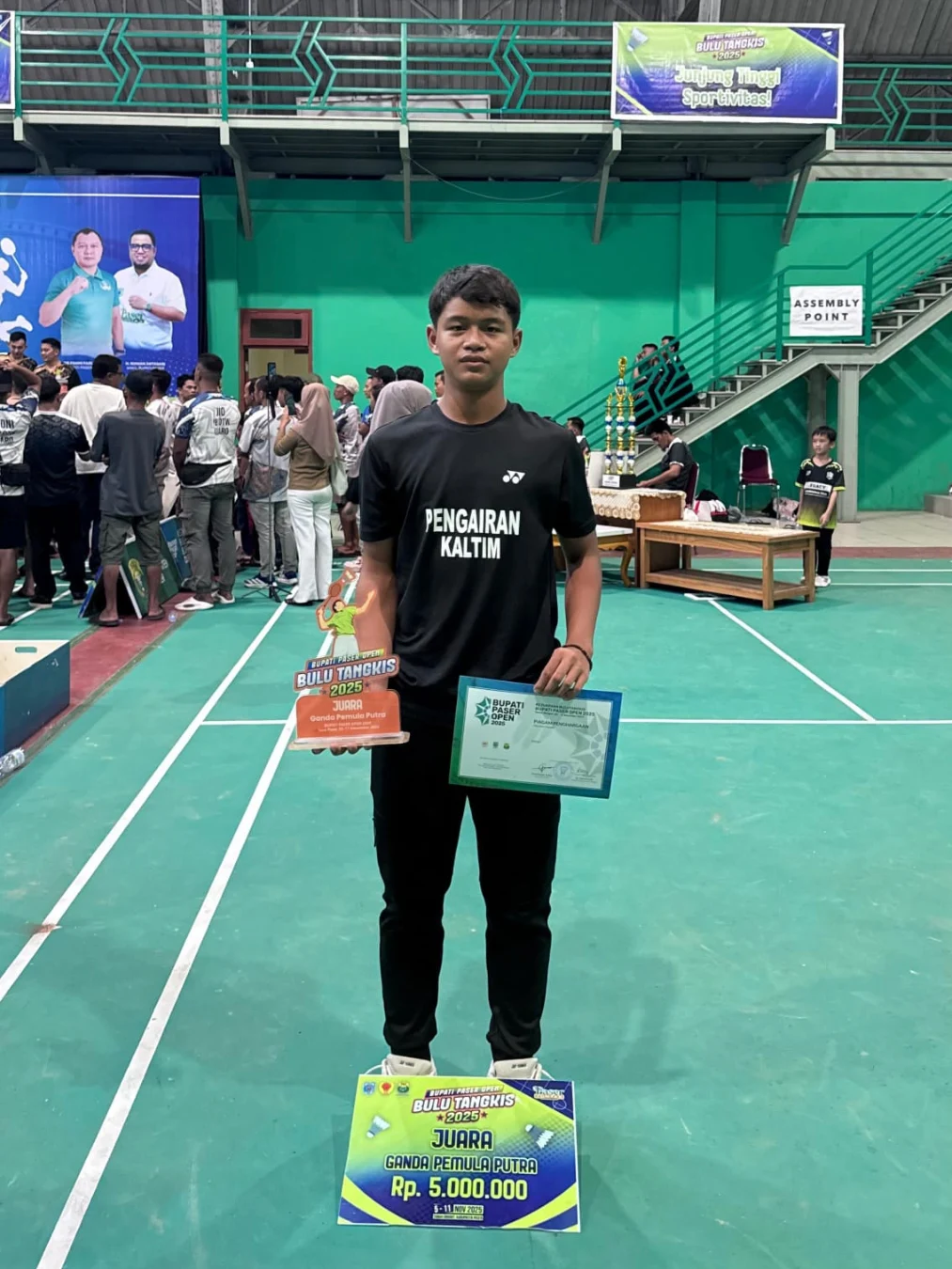 Juara 1 Ganda Pemula Putra